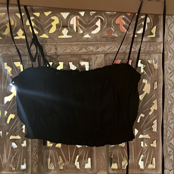 Reformation Nicky Top in Black Silk New with Tags - Picture 3 of 5